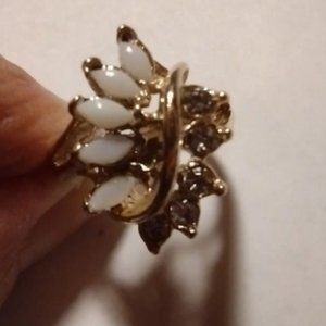 *Ronte of Hollywood Opal and Rhinestone Ring (NWOT)